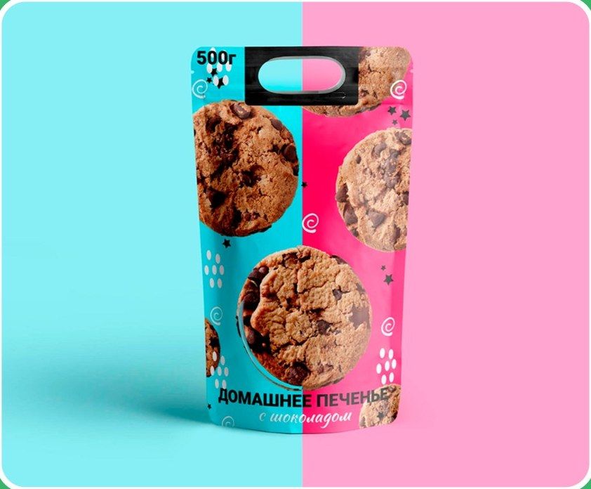 Homemade cookie packaging