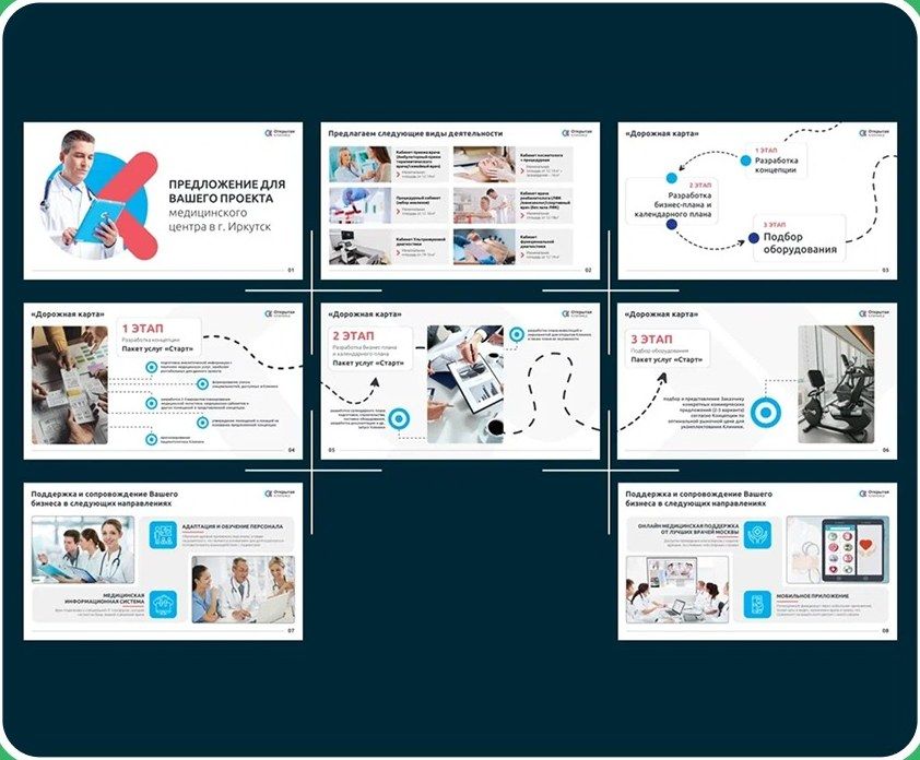 Medical center presentation: roadmap