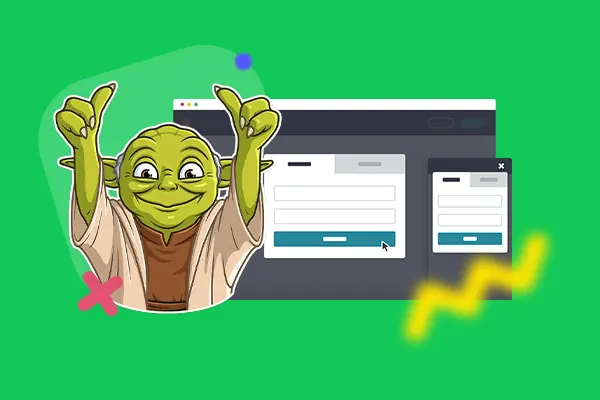 Pop-ups on a website