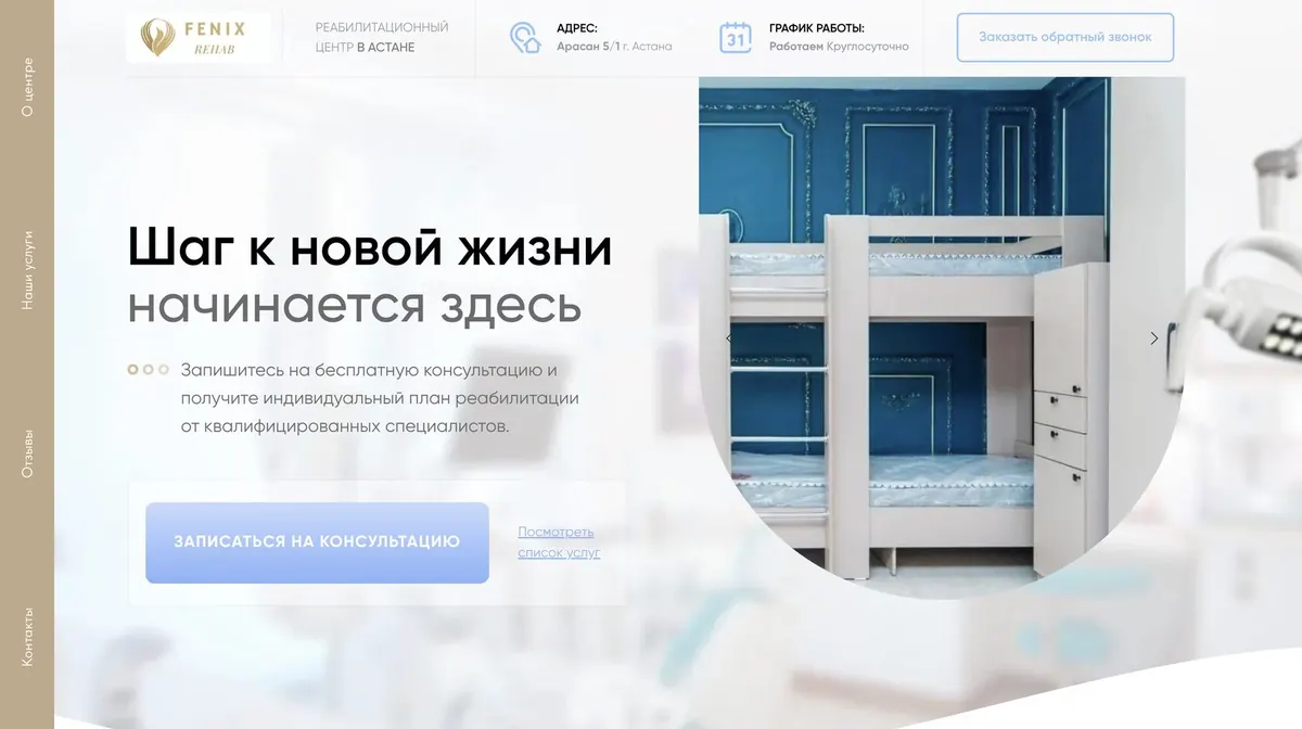 Fenix website design